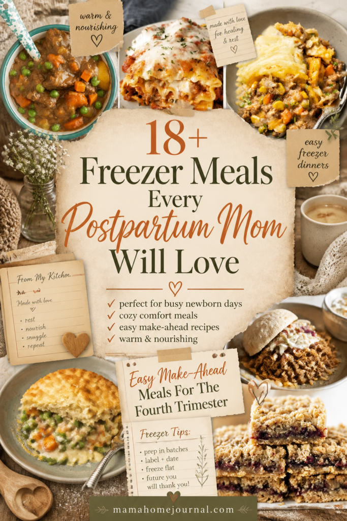 Healthy Postpartum Freezer Meals Every New Mom Needs