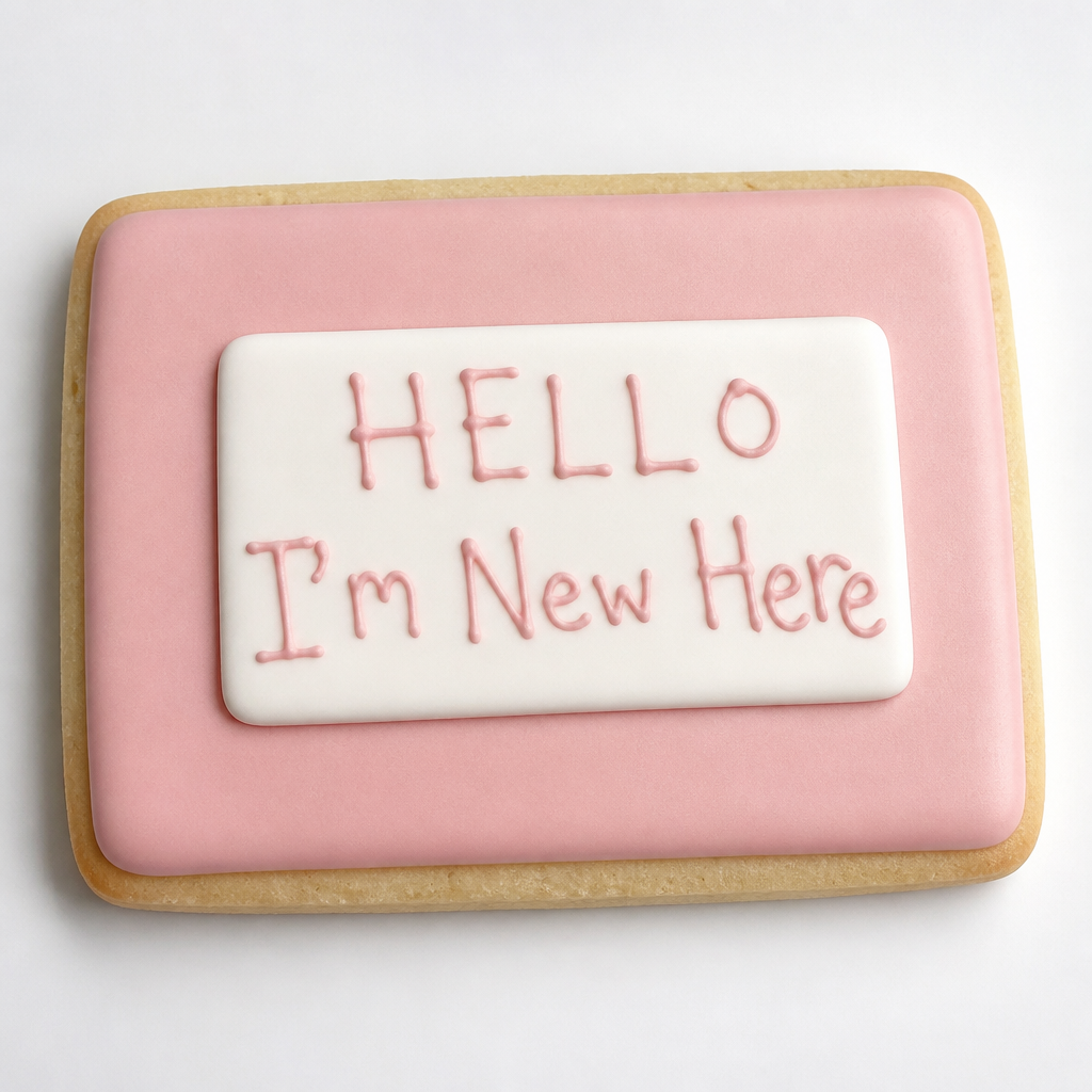 Hello I'm New Here Cookie