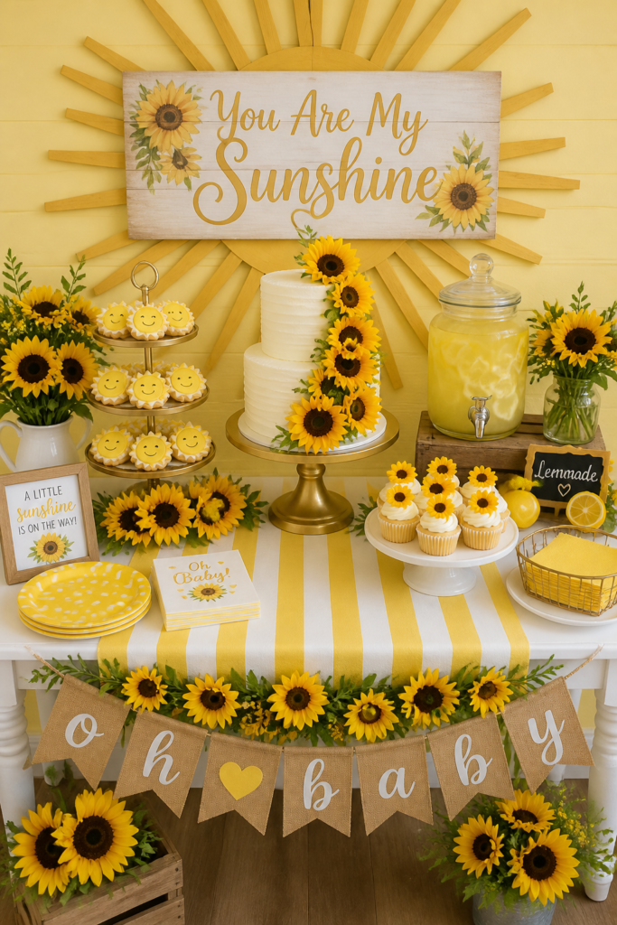 Here Comes the Sun (Sunshine) baby shower theme