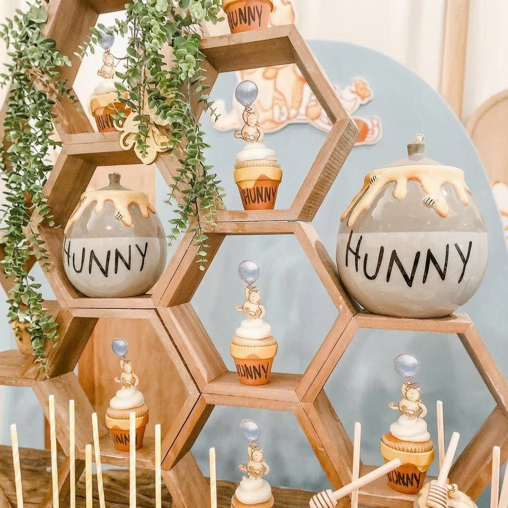 Hexagon Honeycomb Dessert Shelves