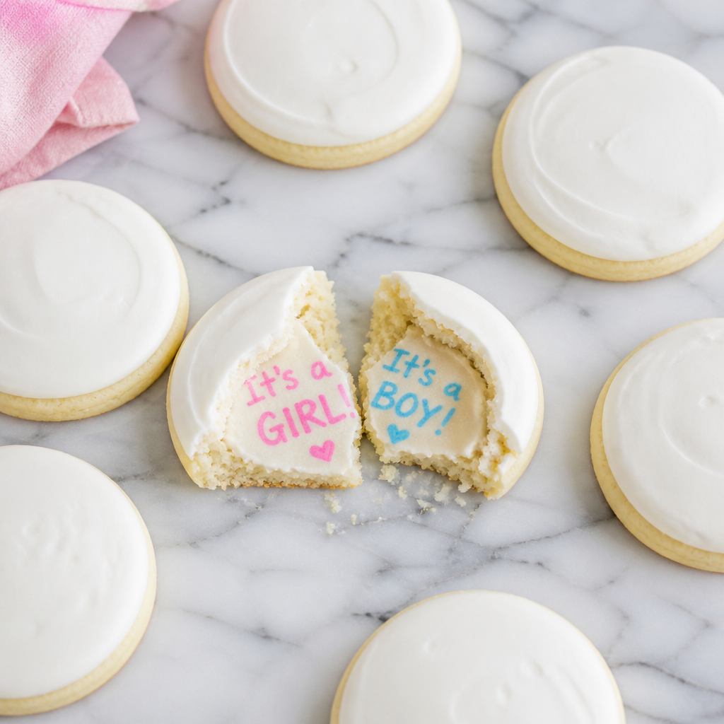 Hidden Message Pregnancy Announcement Cookies