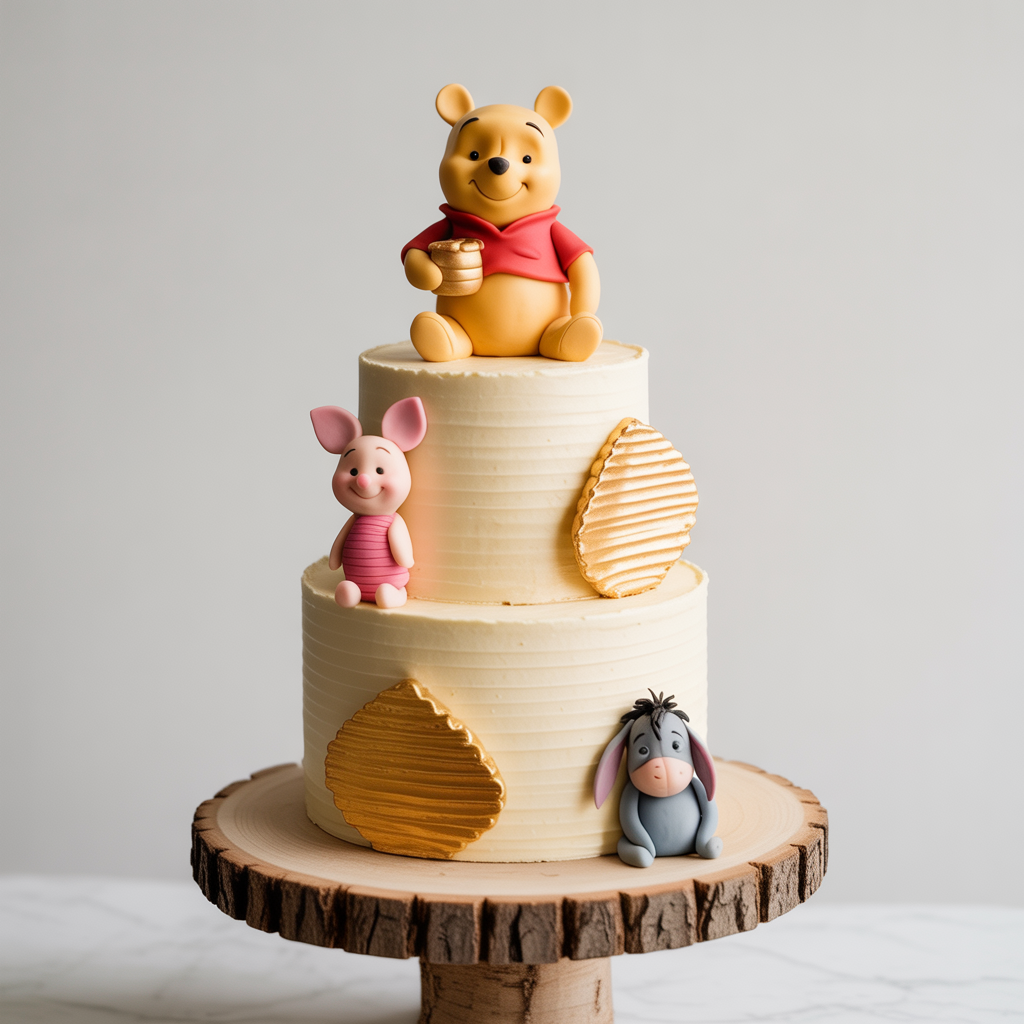 Honeycomb, Bees & Flowers Cake