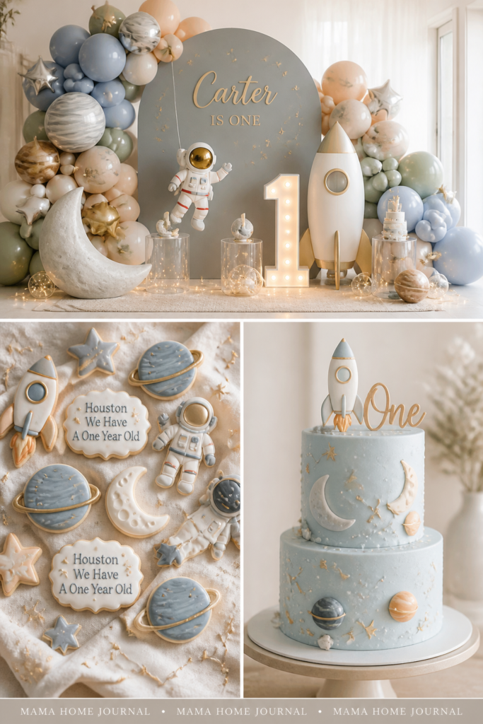Houston, We Have A One Year Old (Space Theme)