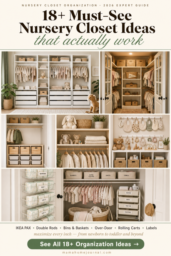 How to Organize a Nursery Closet Like a Pro (Simple Systems That Work!)