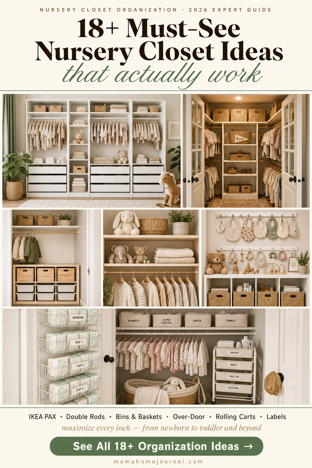 How to Organize a Nursery Closet Like a Pro (Simple Systems That Work!)