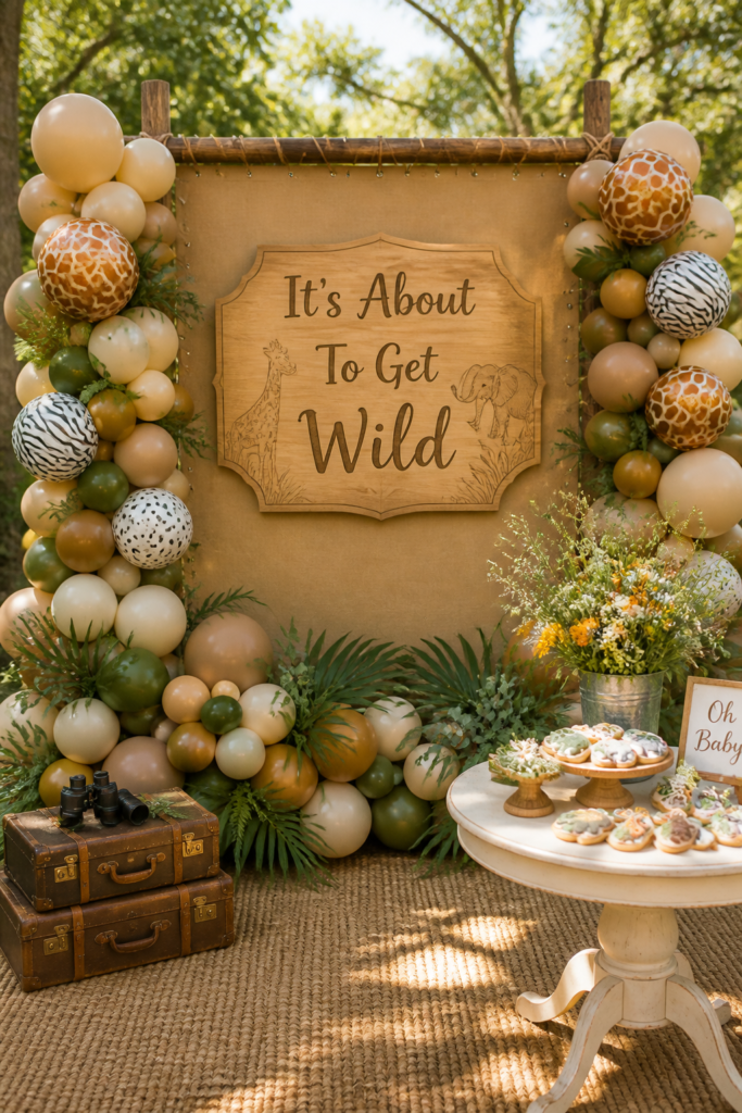It's About To Get Wild (Safari) baby shower theme
