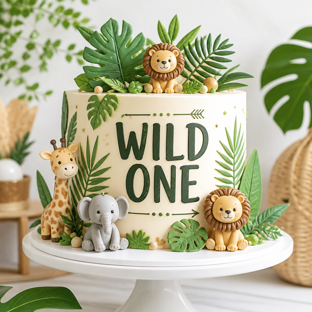 Jungle Safari Themed Baby Shower Cake Sayings