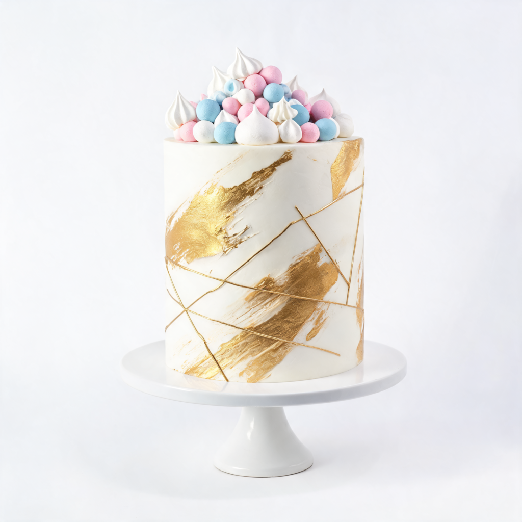 lavish gold cake