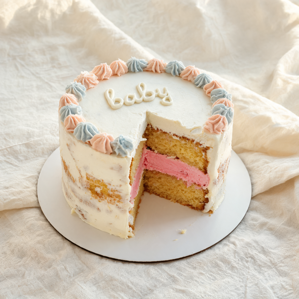 semi naked cake