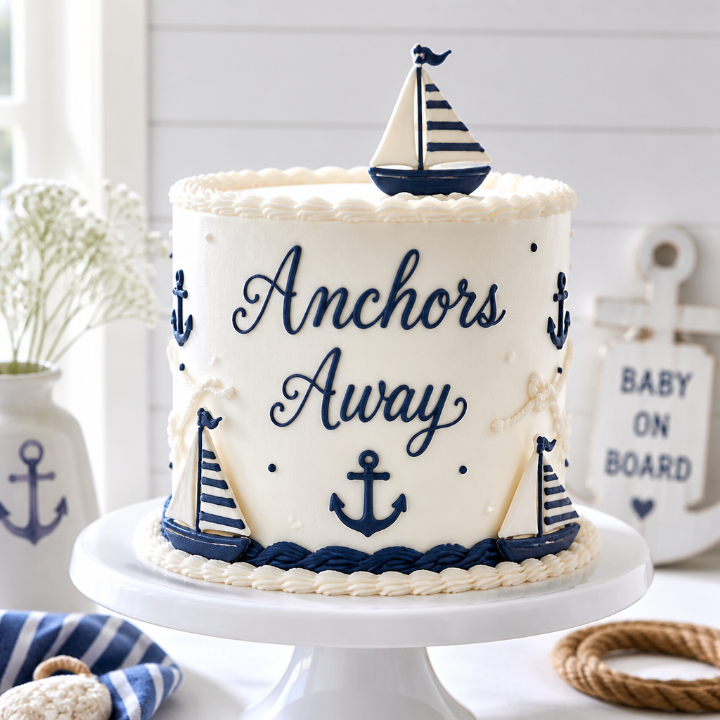 Nautical Themed Baby Shower Cake Sayings