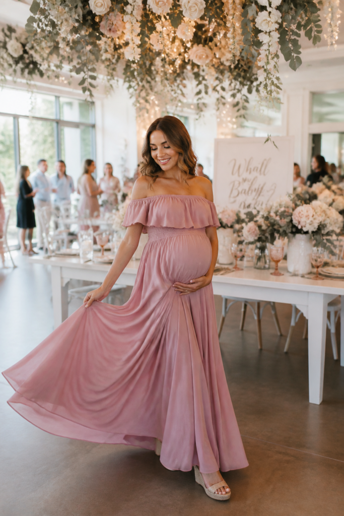Off-the-Shoulder Maxi Dress