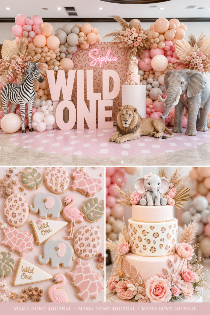 One Wild Year (Safari  Jungle Theme)