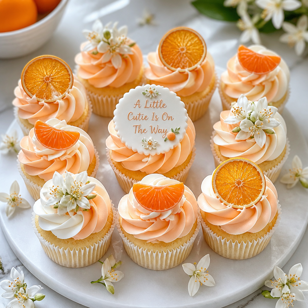 Orange Blossom Cupcakes