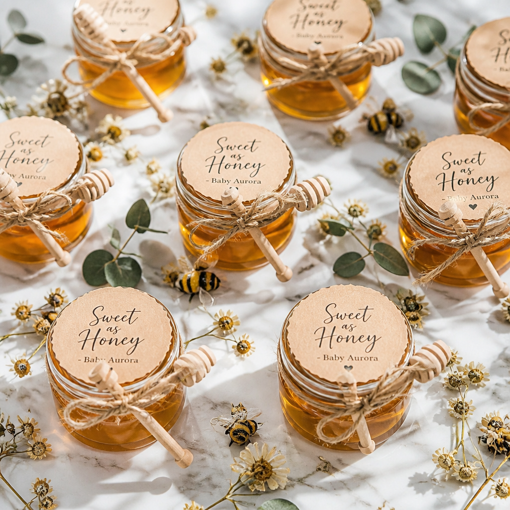 Personalized Honey Jar Favors