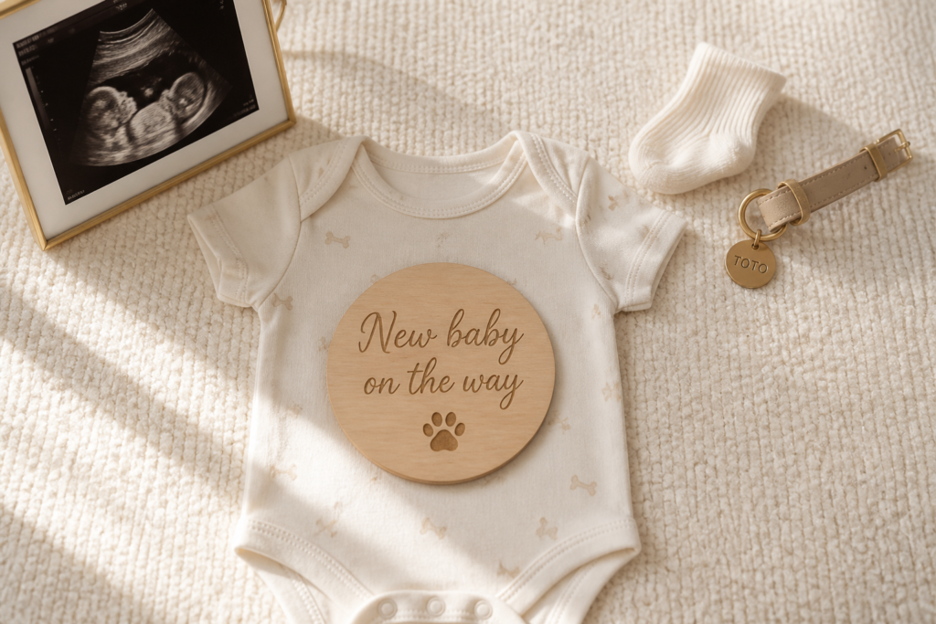 Pet Reveal pregnancy announcement idea