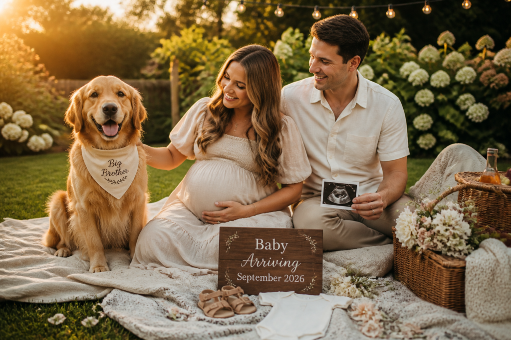 Pet Reveal pregnancy announcement ideas