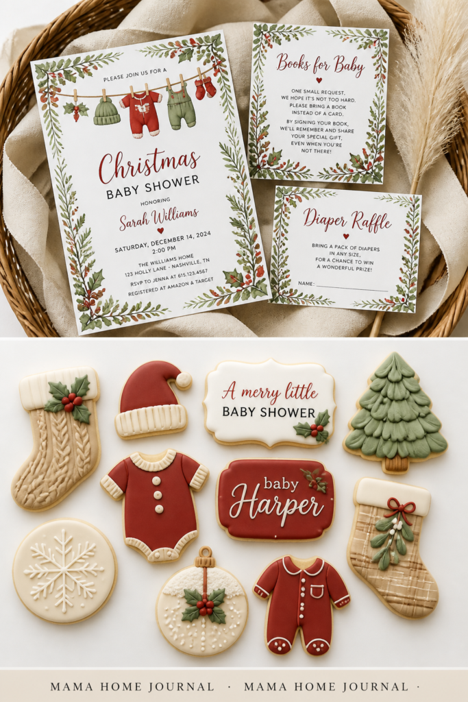 Santa Baby Winter Wonderland (Christmas) baby shower theme