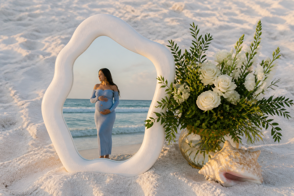 Seaside Reflections (Mirror Photo)