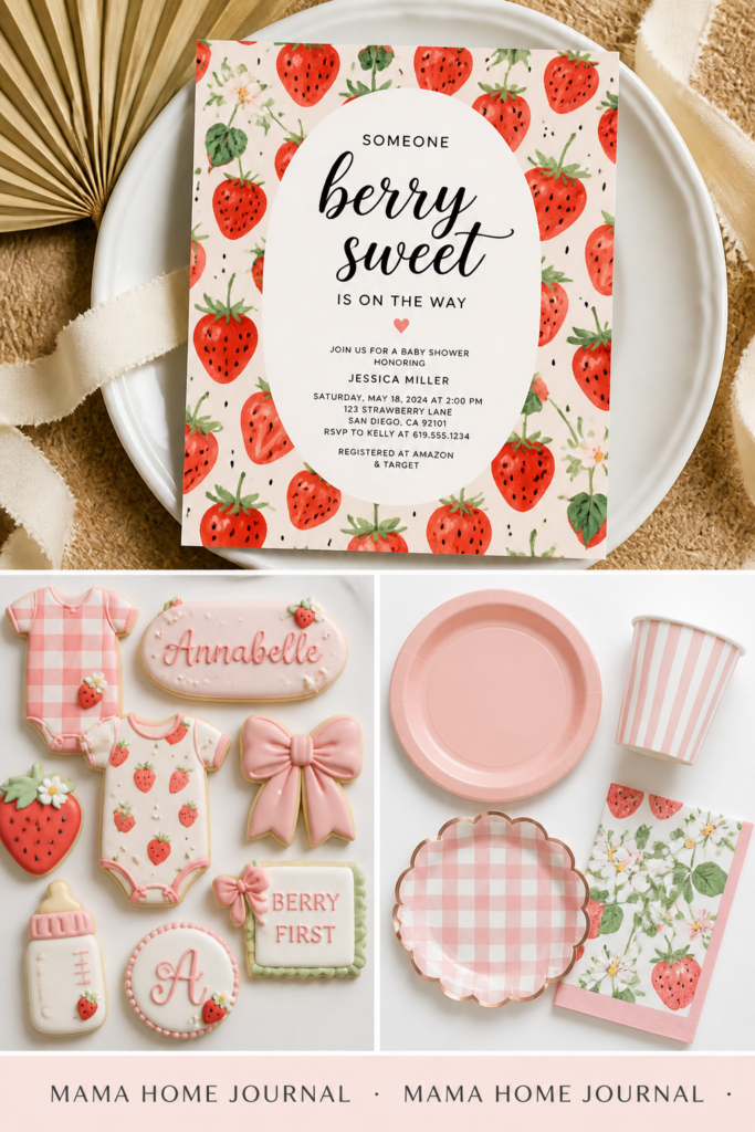 Someone Berry Sweet is On the Way baby shower theme