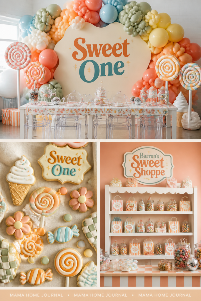 Sweet One (Candy, Cookies, Donuts and Ice Cream Theme)