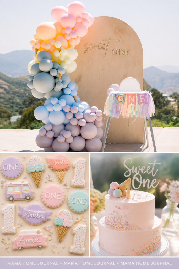 Sweet One (Ice Cream and Candy Theme)