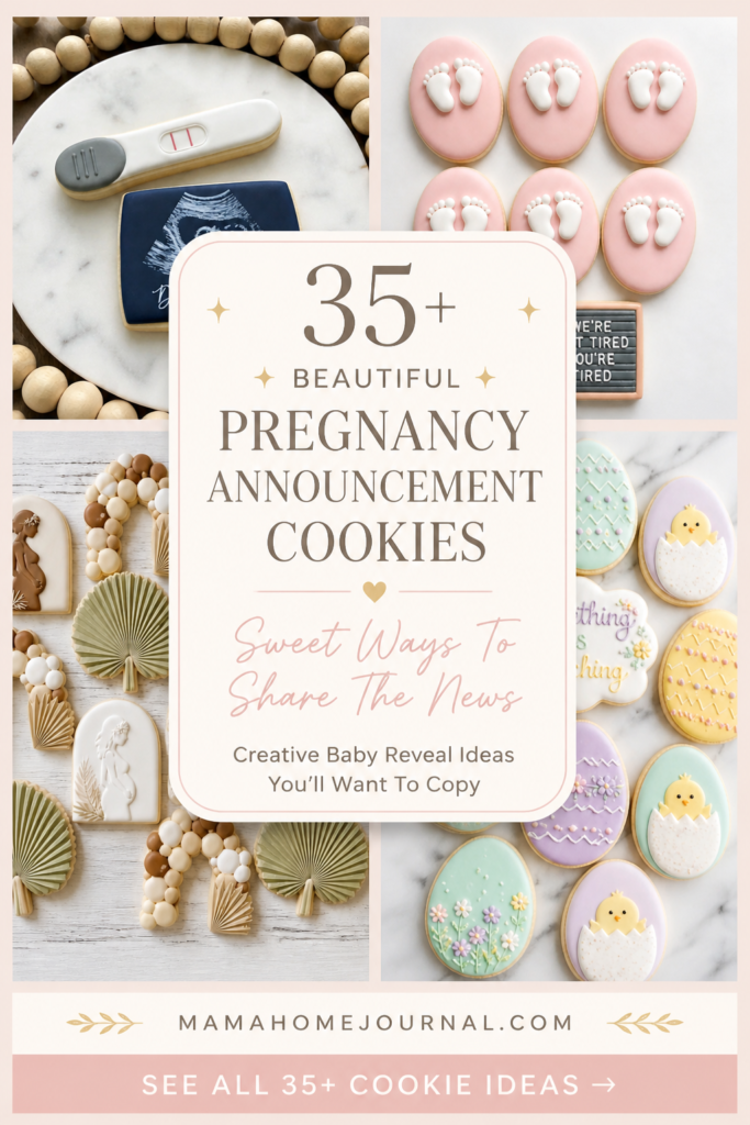 The Cutest Pregnancy Announcement Cookie Ideas for Every Season