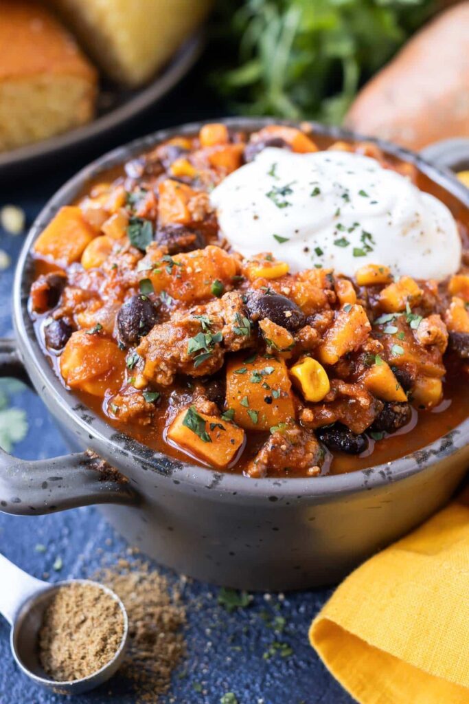 Turkey Sweet Potato Chili