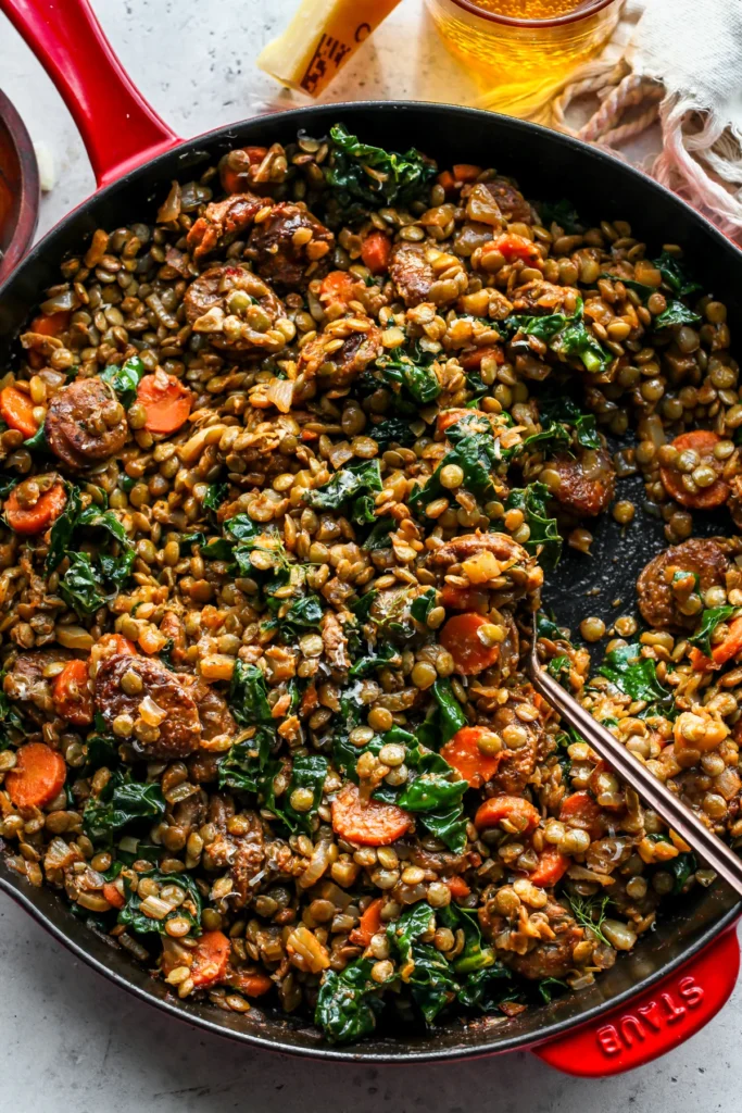 Tuscan Sausage and Lentils