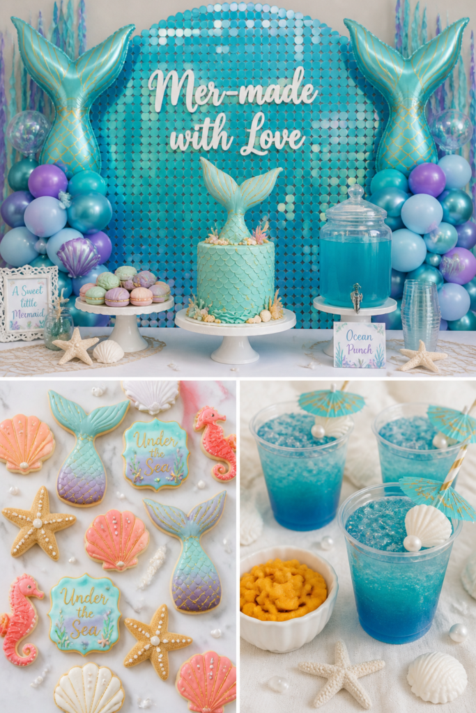 Under the Sea (Mermaid & Ocean) baby shower theme