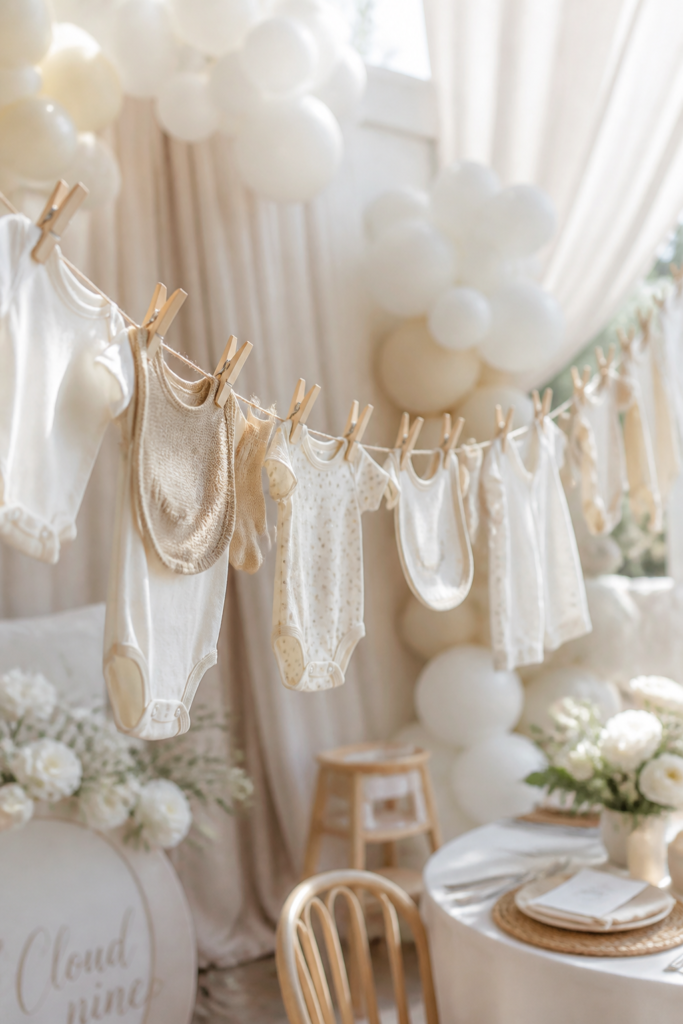 Vintage Clothesline Display