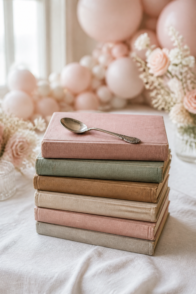 Vintage Stacked Books