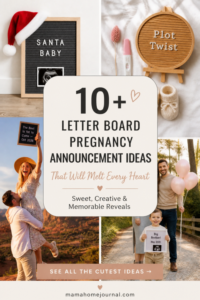 Cute Letter Board Pregnancy Announcements You’ll Want to Copy Immediately