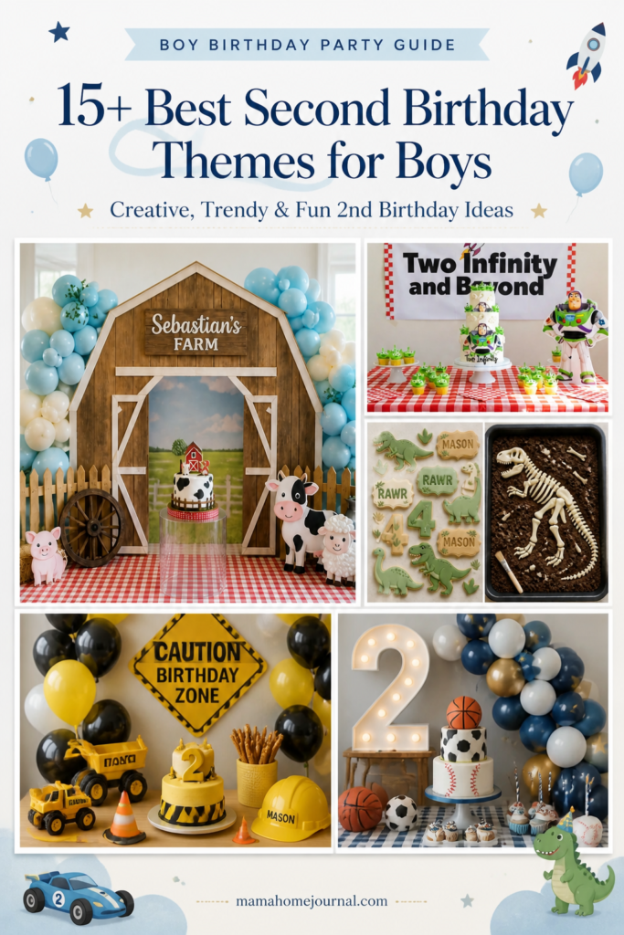 15+ Adorable Boy 2nd Birthday Party Ideas