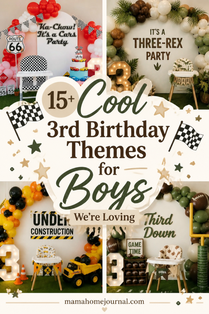 Cool 3rd Birthday Themes for Boys