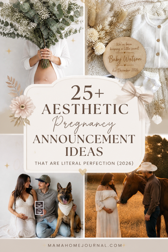 25+ Aesthetic Pregnancy Reveal Ideas for Moms
