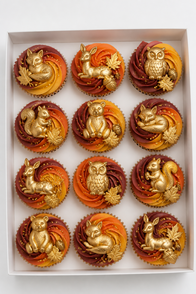 Autumn Woodland Cupcakes
