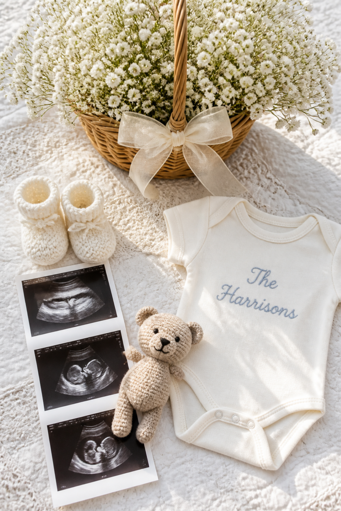 Baby Shoes Flat Lay