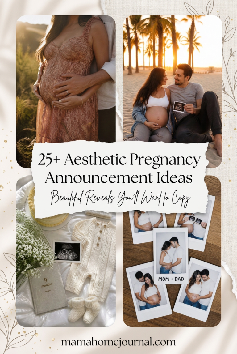 Beautiful Aesthetic Pregnancy Announcement Photos You'll Want to Copy