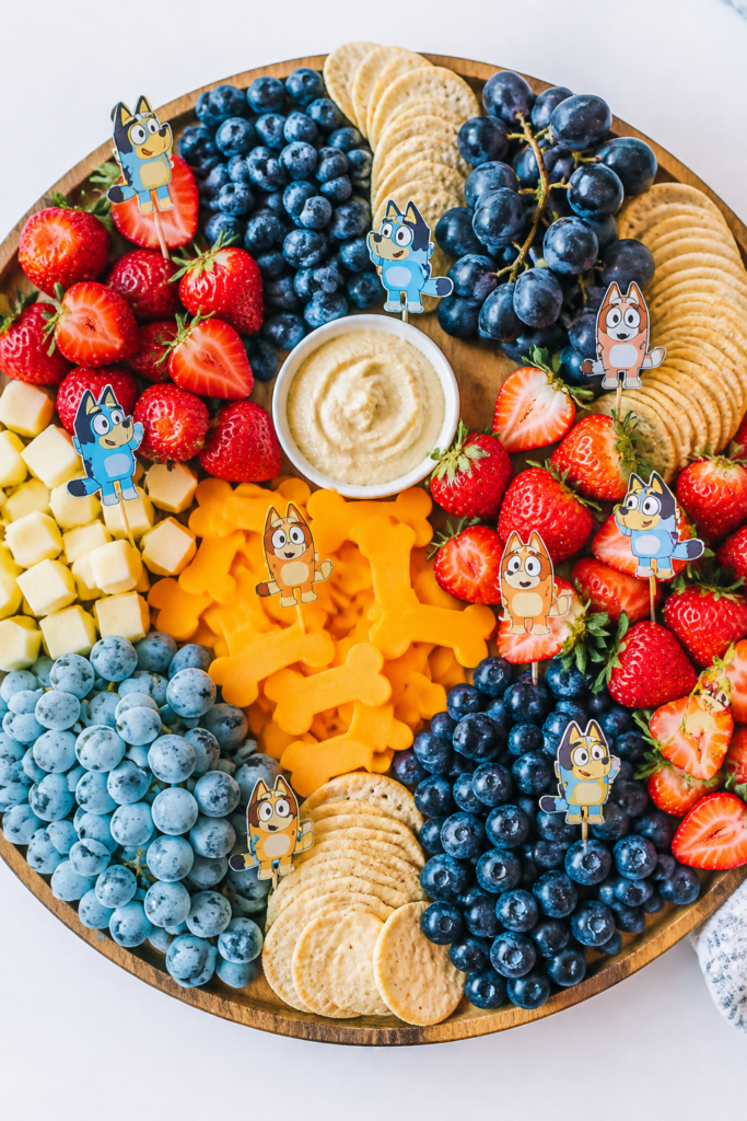 Bluey Themed Charcuterie Board