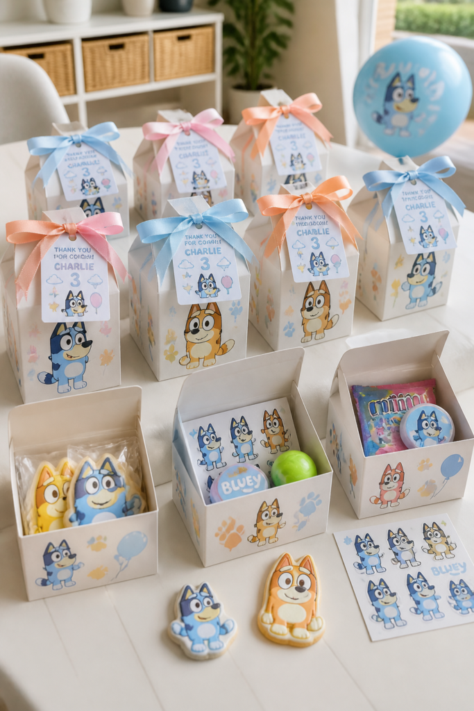 Bluey-Themed Favor Boxes