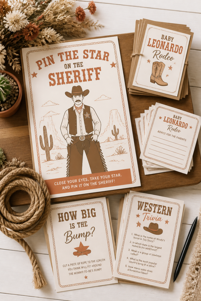 Cowboy Baby Shower Game Ideas
