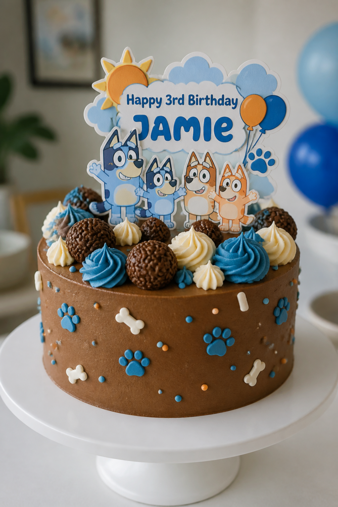 Customized Cardstock Cake Topper Cake