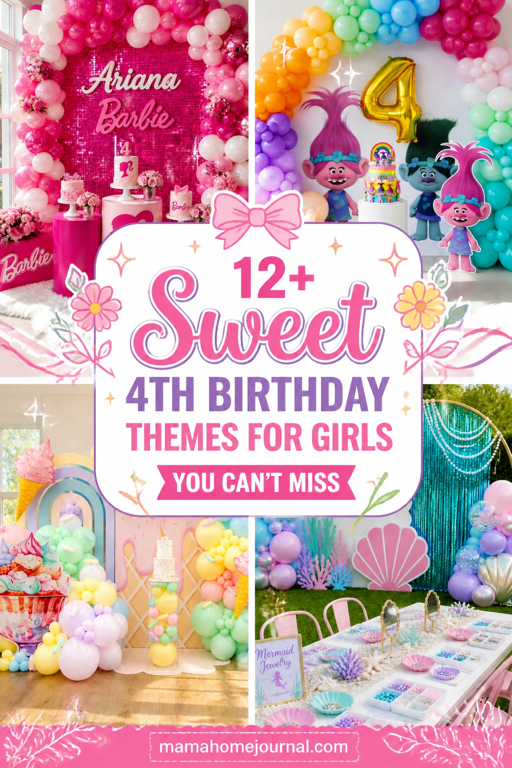 4th Birthday Themes for Girls