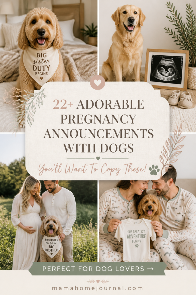 Cute Dog Pregnancy Announcement Ideas for Every Dog-Loving Mama 🐾💙