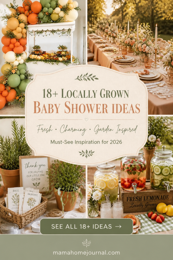 Cute Locally Grown Baby Shower Decorations