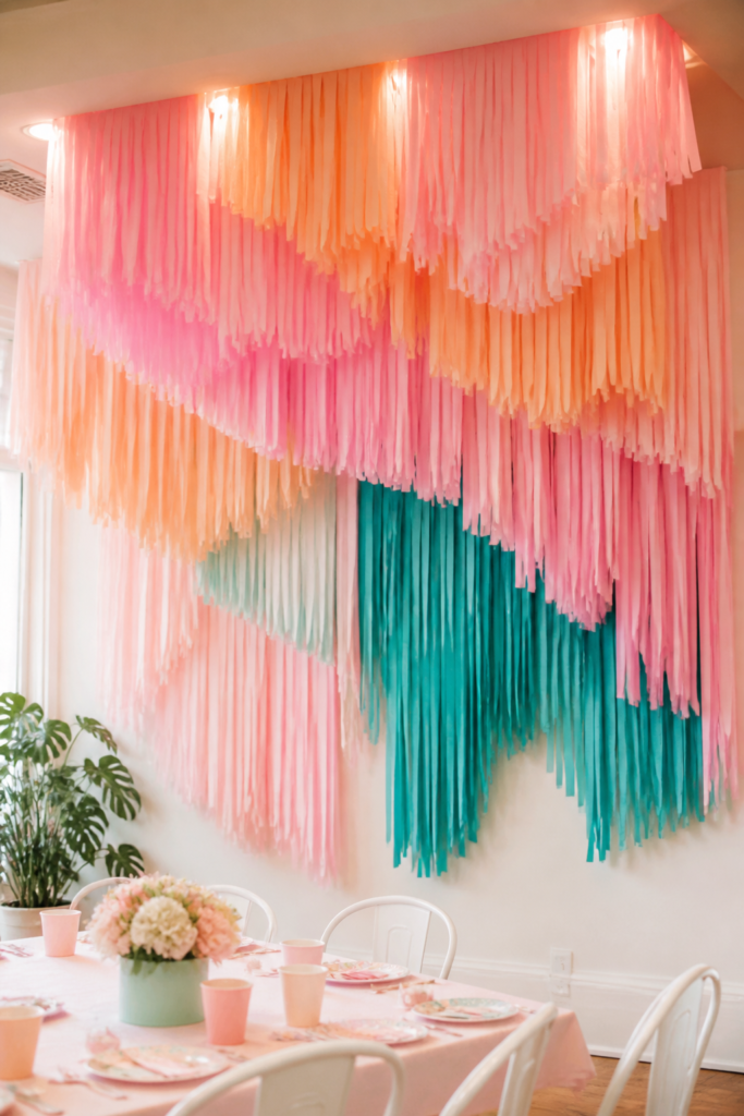 DIY Fringe Backdrop