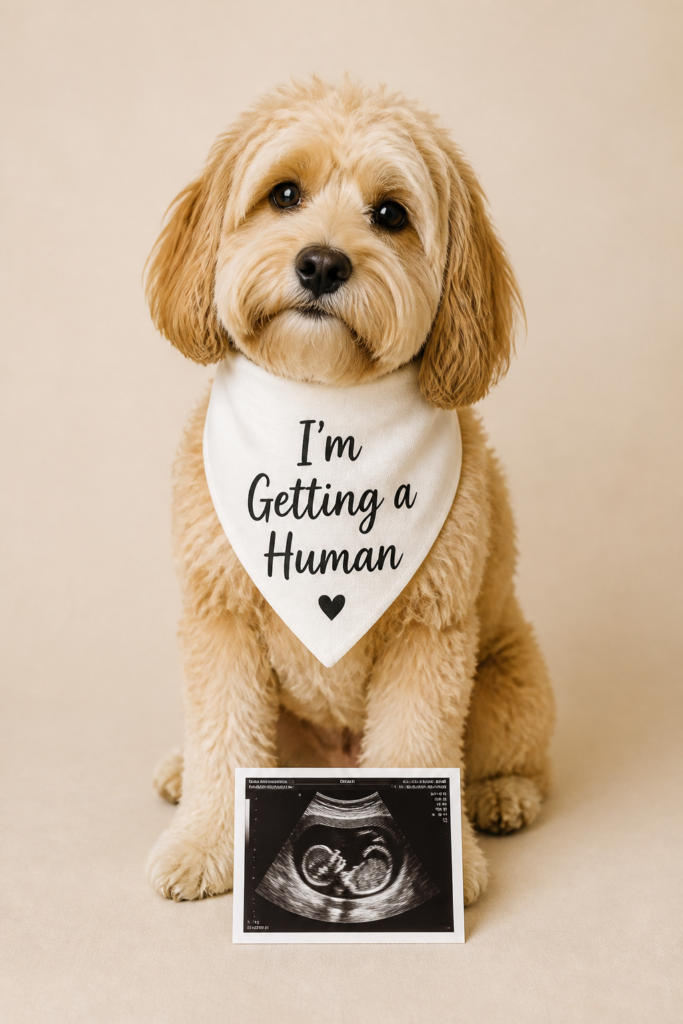 Dog Bandana Pregnancy Announcement