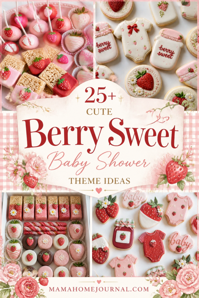 Dreamy Berry Sweet Baby Shower Decor & Food Ideas