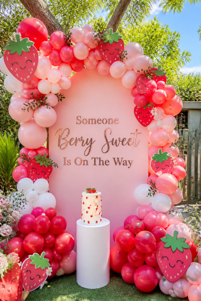Drenched in Pink Balloon Entryway