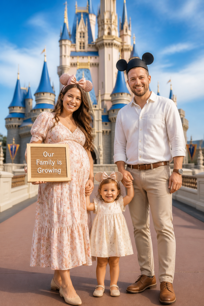 Family Photo in Front of the Castle